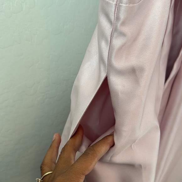 Alfred Sung Ballet Pink Bustier Tie Back Gown Size 4 - Picture 9 of 10